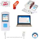Portable ECG Monitor Heart Rate Beat LCD Bluetooth Electrocardiogram PC Software