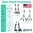 Solar Connectors Y Branch Parallel Adapter Cable Wire Plug Tool for Solar Panels