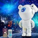 Proyector Estrellas Astronauta Proyector Galaxy, Luz Nocturna con Nebulosa, 6 Modos, Control Remoto, 360° Rotación - Lámpara Proyector de Techo para Dormitorio, Regalos Perfectos para Niños y Adultos