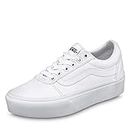 Vans Women's Low-Top Trainers, White Canvas White 0rg, 7.5