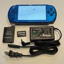 VIBRANT BLUE PSP 3000 System w/ 64gb Memory Card + New Shell + New LCD (Import)