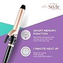 Roots Hair Curler for Women - Curling Iron - Ceramic Coated Plates - LED Temperature Display - For all Types of Hair