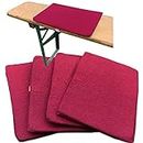 JEMIDI Set of 4 Bench Cushions - Garden Seat Outdoor Single Cushion Pack Pads for Outside Garden Patio Furniture Chair- Square 35 cm x 24 cm