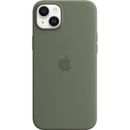 APPLE Handyhülle "iPhone 14 Plus Silikon Case mit MagSafe" Hüllen Gr. iPhone 14 Plus, grün (oliv) Zubehör für Handys Smartphones