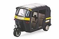 Shinsei Big Auto Rickshaw Maintenance Free Pullback Spring Action Race Toy Gift for Boys 3+ Years. Strong ABS Plastic, NO Sharp Edges, BIS Certified. Pack of 1, Color Black