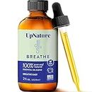 UpNature Breathe Essential Oil Blend - Essential Oils for Diffusers for Home and Humidifiers - Aromatherapy Oils for Allergy, Sinus, Cough and Asthma Relief, 2oz