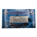 Jurassic Park Replica Ticket Mosasaurus Metal Plated Silver 465925
