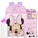 Disney Minnie Mouse Backpack with Lunch Box Set - Bundle with 15" Minnie Backpack, Minnie Mouse Lunch Bag, Stickers, Water Bottle, More | Minnie Mouse Backpack for School, Minnie Mouse Backpack, Minnie Mouse Backpack, Minnie Mouse Backpack, Minnie Mouse Lunch Box, Minnie Mouse Backpack With Lunch Box