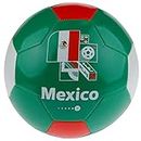 FIFA World Cup Qatar 2022 Team Mexico Soccer Ball Souvenir Display, Officially Licensed Futbol for Youth and Adult Soccer Players, Multicolor