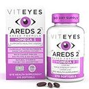 Viteyes AREDS 2 + Omega-3 Macular Support Softgels, Plus Triple Strength Omega-3 (650 mg EPA, 350 mg DHA) for Heart Health & Eye Health, Eye Vitamins, Vision Supplement, 270 Softgels