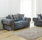 Vanezia  2 + 2 Seater Grey Fabric Sofa Set Clearance offer Range sale sofas