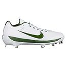 Nike Men's Air Clipper Max Baseball Cleats Cleated Shoes, White/Turf Green, Size 7.5 M (US)