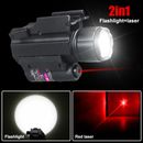 Taktisch 800lm LED Blitz Taschenlampe Rot Dot Laser Jagd für Glock 17 19 18C DHL