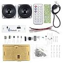 POFET DIY Speaker Kit Soldering Practice Kits Electronics Kit Remote Control Available Bluetooth/USB Support with 3W+3W Stereo Amplifier
