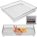 Air Fryer Tray Replacement for Cuisinart TOA-95 Toaster Air Fryer Convection Oven, 11.5 * 10'' Non-Stick Mesh Air Fryer Stainless Steel Basket Wire Rack Accessories Parts, Dishwasher Safe