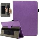 Universal 8 Inch Tablet Case, Universal 7 Inch Tablet Case, Viclowlpfe Protective Folio Stand Android Case for 7.0-8.5 Inch Tablet with Hand Strap and Cards Slots, Purple