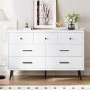Modern 7 Drawer Chest of Drawers Home Dressers Organizer Storage Cabinet White