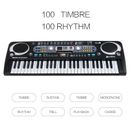 Piano Keyboard 54-key Electric Music Keyboard Instrument for Home Stage USB