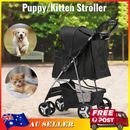 Pet Stroller Pram Dog Cat Carrier Cage Travel Pushchair Foldable Puppy Trolley