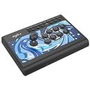 PXN-008 Fight Stick Joystick Arcade Fight Stick con TURBO Macro Funciones Plug and play Arcade Fighting Para PC, PS3, PS4, Xbox One Xbox Series X/S Android TV Box, N-Switch (PXN-008-Azul)