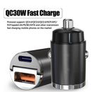 Mini Dual USB Type-C PD Car Phone Charger 30W Fast Charge Adapter Accessories