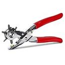 PUHBRHY Multipurpose revolving leather belt hole Punch Plier 6 size Hole Punch Hand Tool for belt, watchband, dog collars, (Leather Belt Hole)