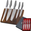 10Pcs TURWHO Kitchen Chef Knife German Steel Kiritsuke Steak Knife Block Set