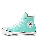 Converse Unisex Chuck Taylor All Star High Canvas Sneaker - Lace up Closure Style - Cyber Teal 10