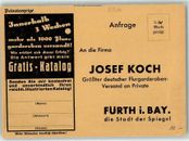 39220671 - 8510 Fuerth Josef Koch Flurgarderoben Kataloganforderung Fuerth