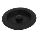 Rubber Basin Water Sink Insert Disposal Stopper for Bathroom Kitchen - Black - 3.6" x 0.47"(D*T)