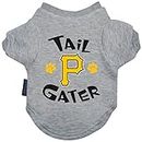 MLB Pittsburgh Pirates Hunter Tail Gater Pet T-Shirt, Large, Gray