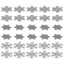 30 Pcs Snowflake Stickers Cloth Bride Christmas Accessories for Men