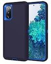 I-HONVA for Galaxy S20 FE 5G Case Shockproof 3 in 1 Full Body Protection [Without Screen Protection] Rugged Heavy Duty Durable Cover Case for Samsung Galaxy S20 FE 5G 6.5 inch 2020, Navy Blue