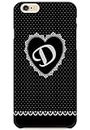 COBERTA Printed Back Cover for Apple iPhone 6s Case - Diamonds Decorated Heart Letter Alphabet D