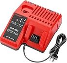 TAVICE Compatible Lithium Battery Charger, Multi Voltage Charger for Milwaukee 12V~18V M12 M18 48-59-1812 48-11-1850 48-11-1840 48-11-1815 Battery Power Tools Fast Charger