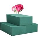 FLOFARE Pack of 3 Floral Foam Blocks Each (5.5"L x 3.1"W x 1.7"H) Green Wet & Dry Flower Foam for Fresh & Artificial Flower Arrangement, Plant Foam, Florist Supplies for DIYs, Arts, Crafts & Weddings
