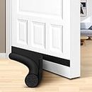 HomeProtect Door Draft Stoppers 30 Inches Door Weather Stripping for Bottom of Door 30 Inch Door Sweep for Exterior & Interior Doors Noise Air Smoke Dust Blocker, Black