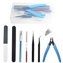 WMYCONGCONG 13 PCS Compatible with Gundam Model Tools Kit Modeler Basic Tools Hobby Building Tools Kit for Buildings Cars Airplanes Model Assemble Building Repairing and Fixing