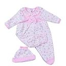 Reborn Baby Girl Dolls Clothes 18 inch for 17''- 19'' Newborn Reborn Doll Clothes Clothing Accessories Pink Printed Outfit