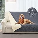 Taiyang 100% wasserdichte Sofabezug für Hund, Hundebettdecke, Hundebettabdeckungsschutz, Couchmöbelschutz für Kinder, Kinder, Hund, Katze (Grau, 132-208cm(1 Pack))