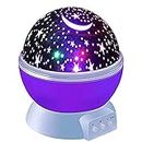 TETRIX Plastic Star Master Rotating 360 Degree LED Kids Toys Moon Light Projector For Kids Room Bulb (Multi Color, Pack Of 1)