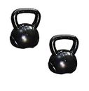 BodyFit Heavy Weight 5 Kg Pair Kettle Bell for Strength Cardio Training - Kettle-Bells for Home and Gym Fitness Workout for Bodybuilding Weight Lifting ( Black)