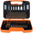 Gun Cleaning Kit for All Calibers with Carrying Case Metal Brush and Brass Rods
