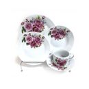 August Grove® Constantino Bouquet Of Flower 20 Piece Dinnerware Set, Service for 4 Porcelain/Ceramic in Pink/White | Wayfair