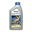 Mobil Super Moto 10W-40 API SN 4T Synthetic Technology Engine Oil for Bikes (1L)