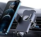 CINDRO Phone Holder Car [Upgrade Clip Never Fall] Car Phone Holder Mount Automobile Air Vent Hands Free Cell Phone Holder for Car Fit for All Car Mount for iPhone Android Smartphone