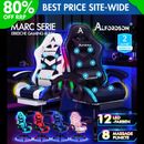 Sedia gaming ALFORDSON con massaggio 8 punti 12 colori luce LED RGB