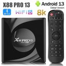 X88 Pro 13 Ultra HD 8K Smart TV Box Android 13.0 RK3528 2GB16GB 4GB 32GB/64GB Wi