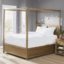 Crawford Convertible Canopy Bed - King, Reclaimed Pine - Grandin Road
