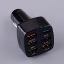6 USB Port Fast Car Charger Adapter Fit For iPhone Android Mobile Cell Phone A1